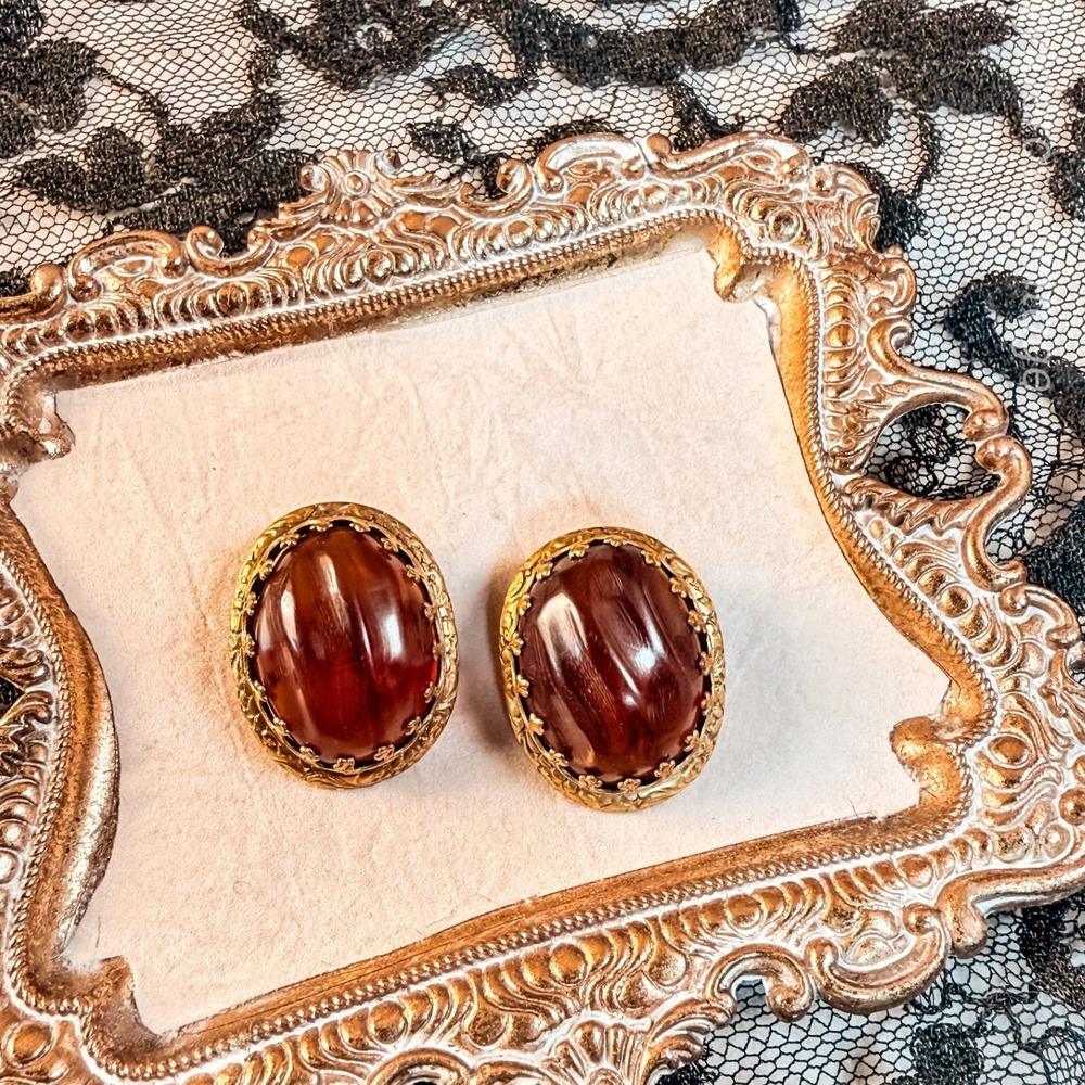 French Paddle Back Clip On Earrings